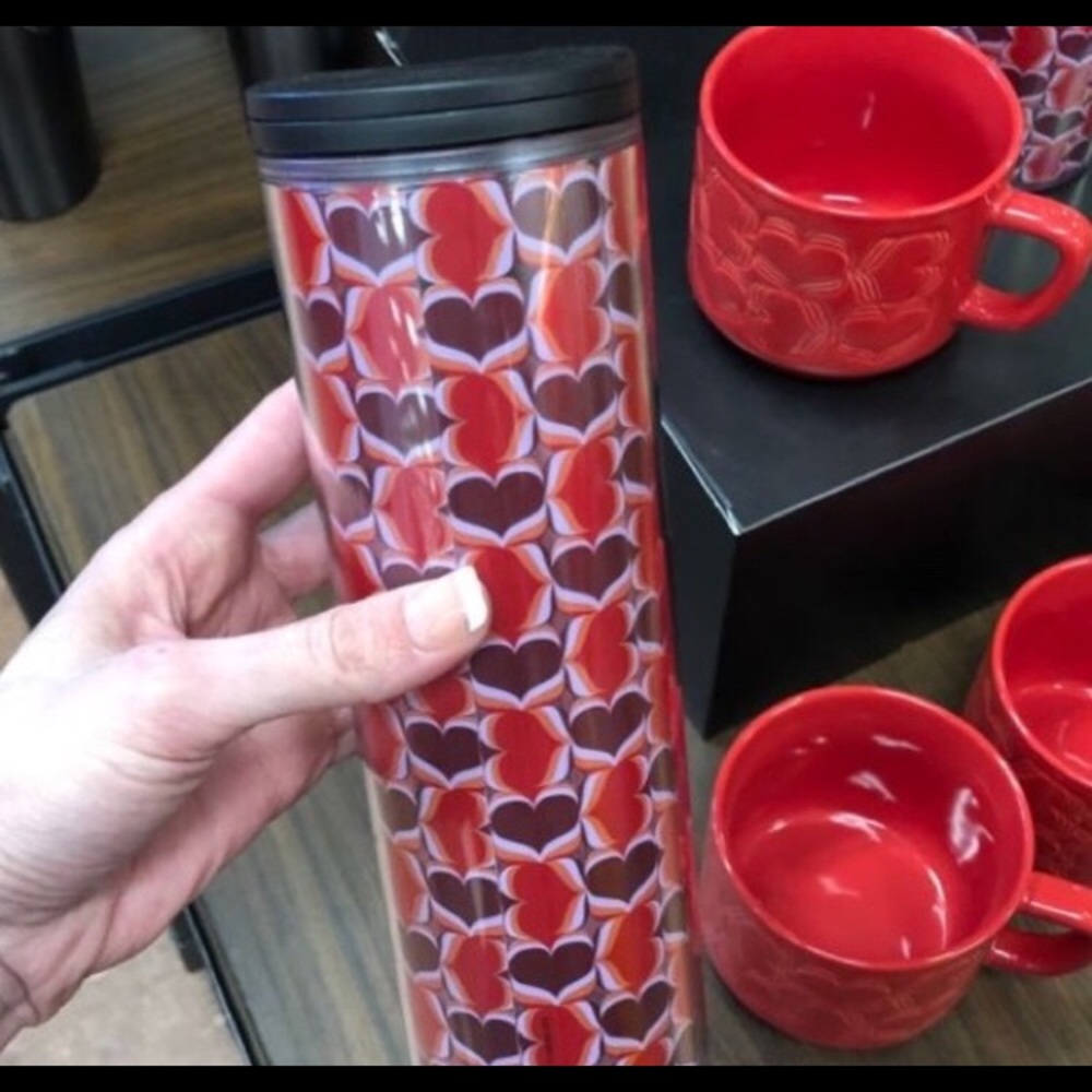SOLD New Starbucks Valentine’s Day heart cup